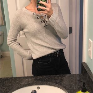 grey sweater NWOT